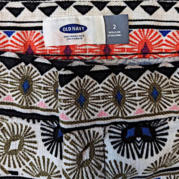 Old Navy Multicolor Patterned Women Shorts - Picture 6 of 7